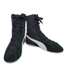 Puma Eskiva by Rihanna High-Top "Black Textured" Sneakers - Womans 6.5